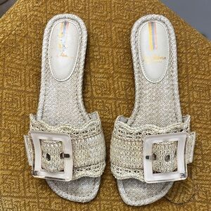 Sam Edelman Sandals Slide Mules with Buckle Size 7.5 EUC